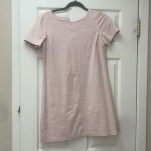 Suede mini dress